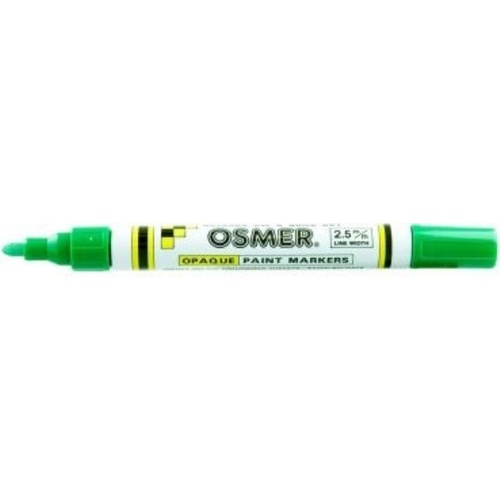 Paint Marker 2.5mm Line Osmer Quick Dry Line Green Box 12 2904 