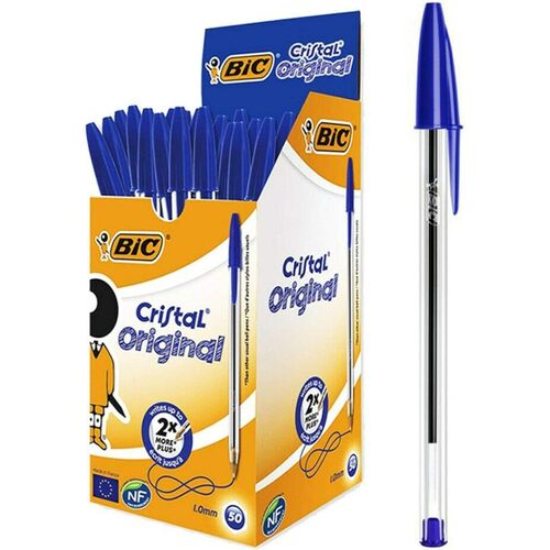 Pen Bic Cristal x50 Medium Blue Box 50 0202 #8127961