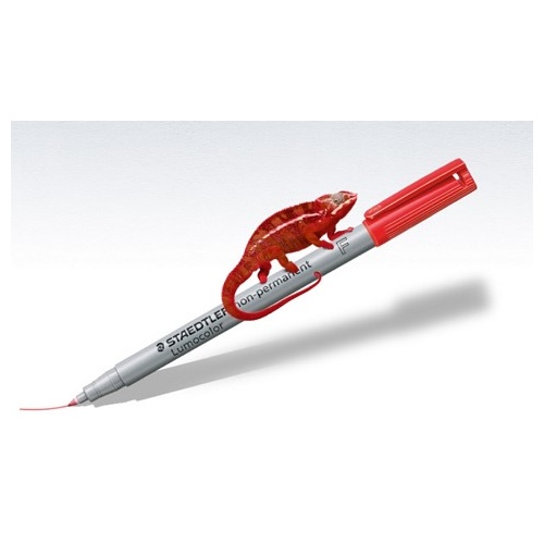 OHP Pen Staedtler 316 Non P Staedtler Lumocolor Red Fine Box 3162 Line width fine approx. 0.6 mm