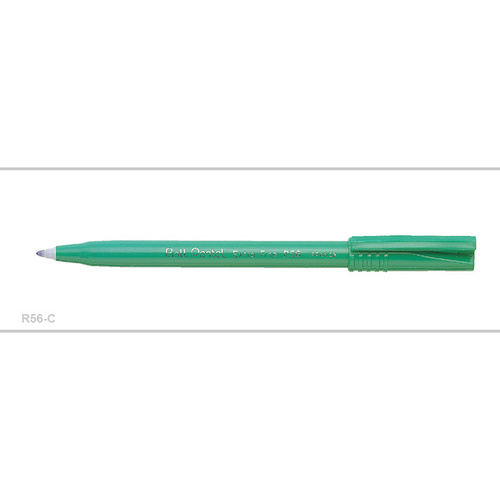 Pen Pentel Roller Ball Extra Fine R56C Blue Box 12 Water-based ink Tried and tested cushioned ball tip 0.6mm tip