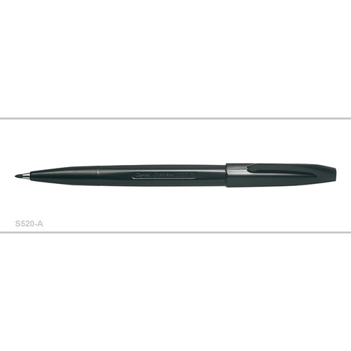 Pen Pentel Sign S520A Black Box 12