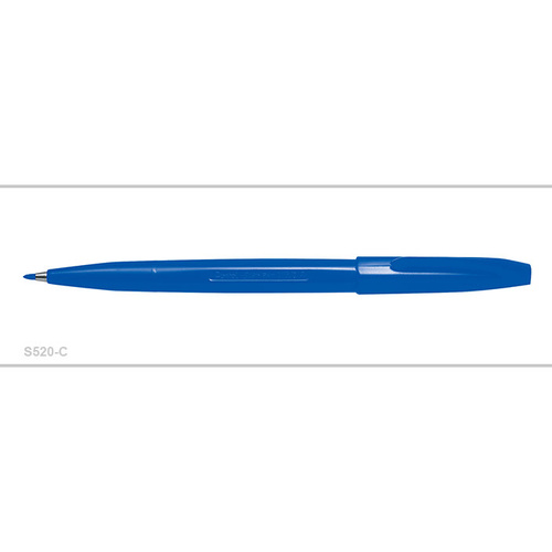 Pen Pentel Sign S520C Blue Box 12