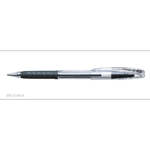 Pen Pentel Superb Ballpoint Rubber Grip 1.0mm Black Box 12 ##K116-A