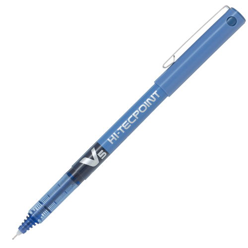 Pen Pilot Hi Tecpoint BXV5 Extra Fine Blue Box 12 RB Rollerball Liquid Ink 620102