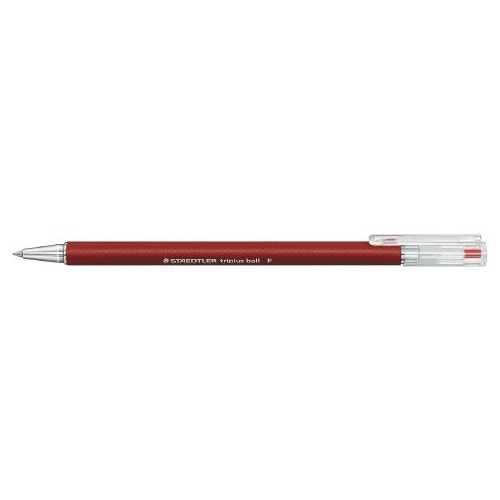Pens Staedtler 431 Triplus Ballpen Fine Red Box 10 