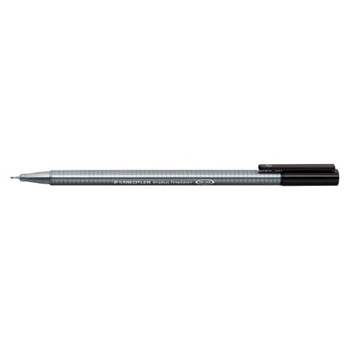 Pens Staedtler 334 Triplus Fineliner 0.3mm Black Box 10 