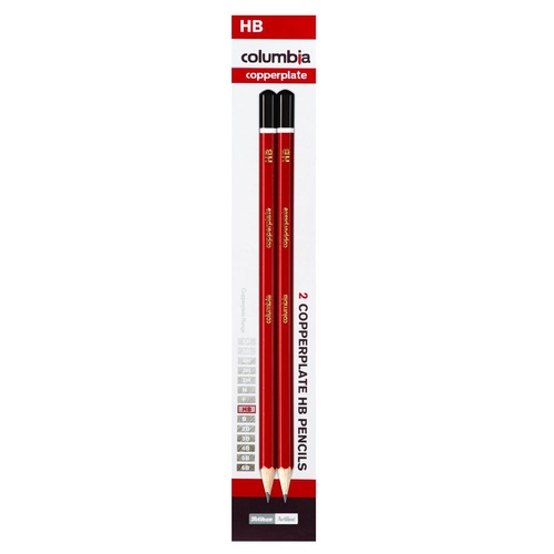 Pencil Columbia Copperplate HB Pack 2