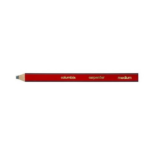 Carpenter Pencil Medium Red Body Pack 12 #14840 Grey Lead Staedtler