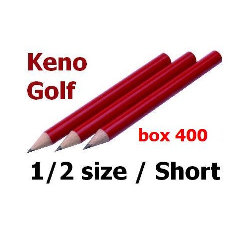 Pencils Half length Cadet golf keno 615005HB - box 400 Round barrel