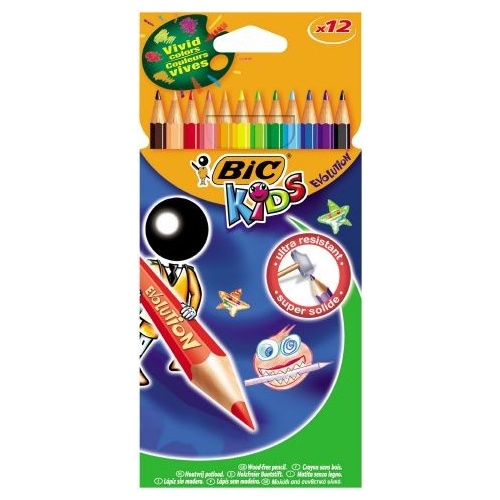 Pencil Colour Bic Kids - pack 12  829029