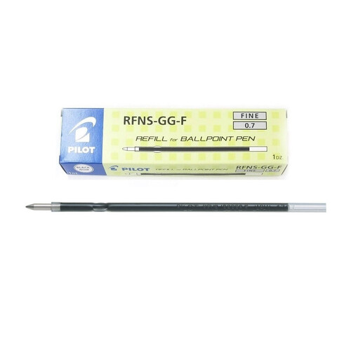 Pen Refill Pilot BP RT Fine 0.7 Black Box 12 RFNS-GG-F-B #623695 Ballpoint Retractable was RFJSGP RFNS-GG