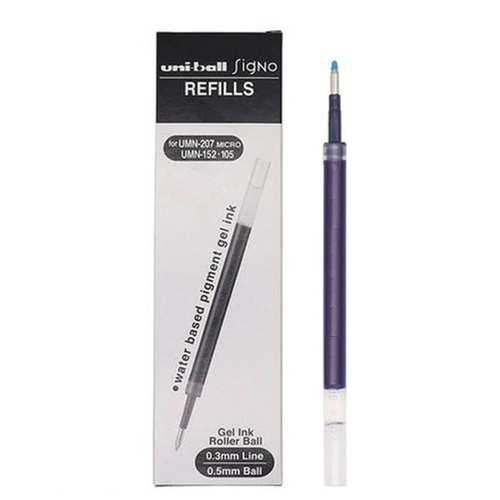 Pens Uniball UMR85 Refills Blue Box 12 0.5mm Signo Micro Retractable 