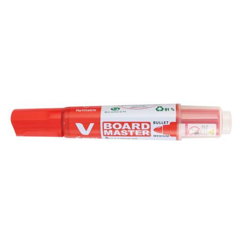 Whiteboard Marker Pilot BeGreen Bullet Tip Red Box 10 V Board Master 660103