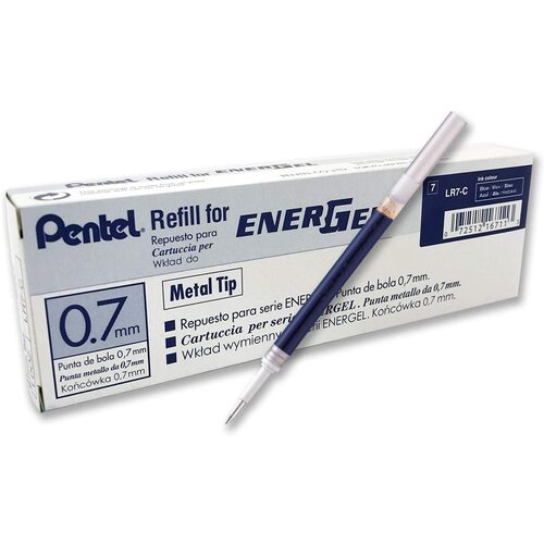 Pen Pentel Energel BL77 Refill 0.7mm Blue Box 12 LR7C Fine