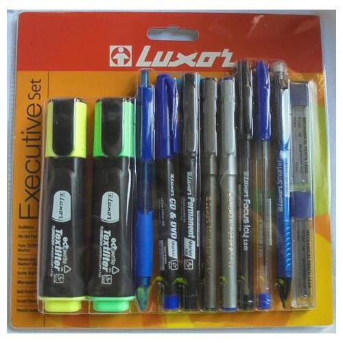 Highlighters Pens Pencils Mechanical Pencils Leads Executive Set Luxor 1355/12CS