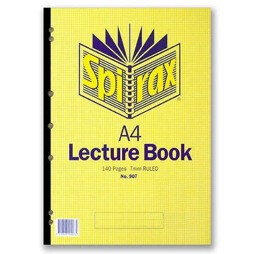 Lecture Pad A4 140 page pack 10 907 42418 side glued
