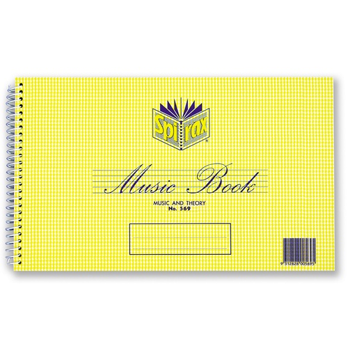Spirax 569 Music and Theory Books pack 20 152x248mm 36 page
