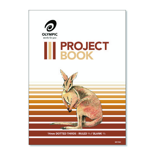 Project Books 335x245mm 14mm Dotted thirds #524 24 page  pack 10 Olympic 140844