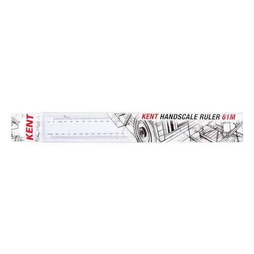 Scale Ruler Kent 300mm Double Sided 61M 1:1 :2 :5 :10 Handscale