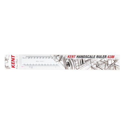 Scale Ruler Kent 300mm Double Sided 63M 1:1 :100 :20 :200 :25 :250 :50 :500 Handscale