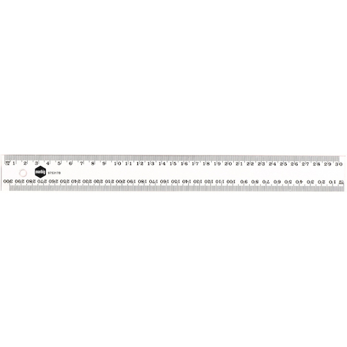 Ruler 300mm Plastic Clear Marbig 975317P 30cm 