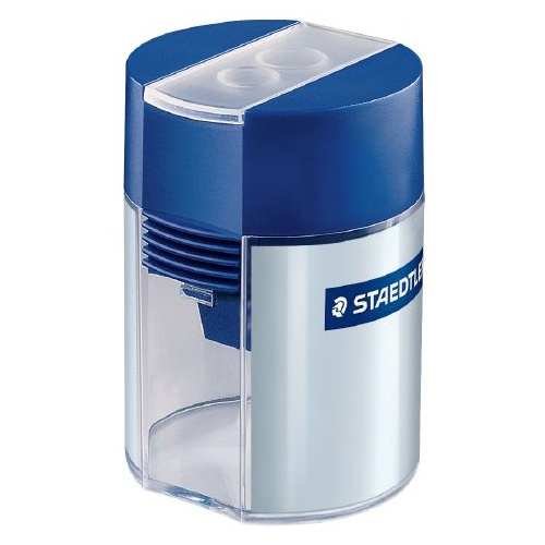 Box of 10 Staedtler 512-001 Double-Hole Tub Pencil Sharpener 