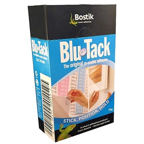 Blu Tack brand stick on 75 grams box 10  cards (Reusable) #30840350 Blu-Tack