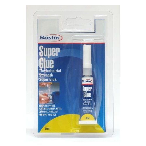 Super Glue 3ml box 6 Adhesive Bostik 
