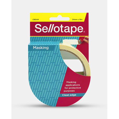 Tape Masking Tape Paper 24x18m SelloTape roll 960500