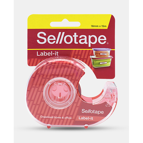 Label-it Tape Sellotape 18x15m 960520 dispenser roll