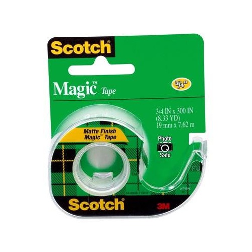 Tape Invisible 3m Magic 810 #105 18x7.62m Scotch Dispenser Packs