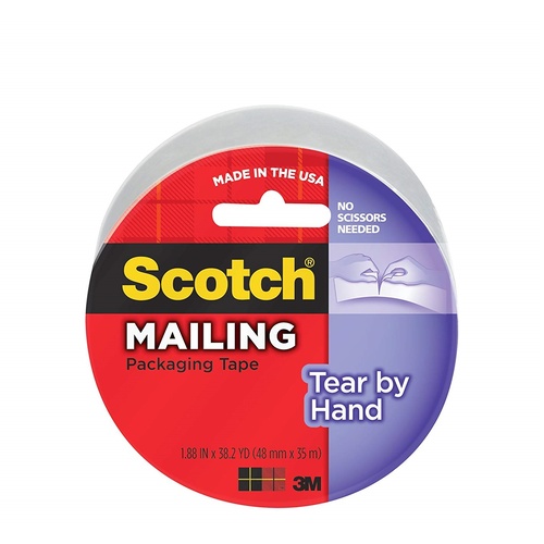 Tape Packaging 3M Mailing 3842 48x35m Tear by Hand 3M Scotch