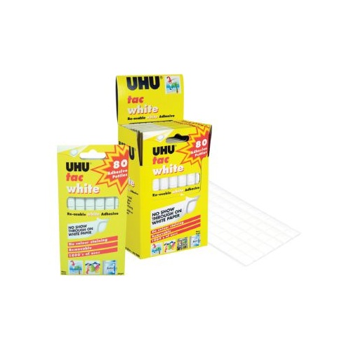 U Tack White 50g Pack 12 Adhesive UHU #33-39565