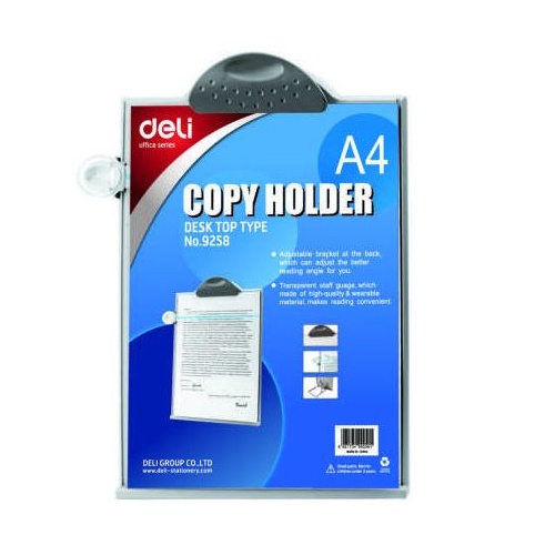 Copy Holder Desktop A4 Easel Deli 9258 adjustable angle stand,