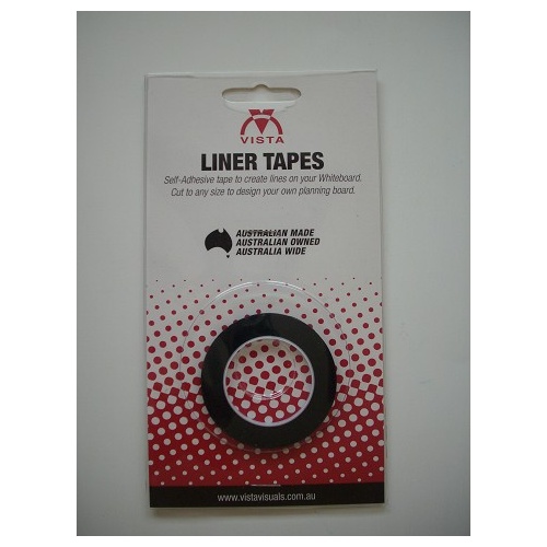 Whiteboard Line Tape 3mm Black 8 metre roll