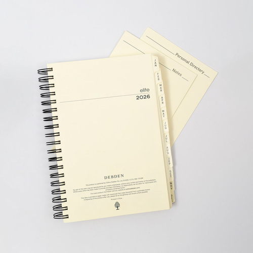 Diary 2027 Elite 1100.CRF-27 REFILL Quarto Day to Page 8am-8pm, 1 hourly Executive 246x164mm