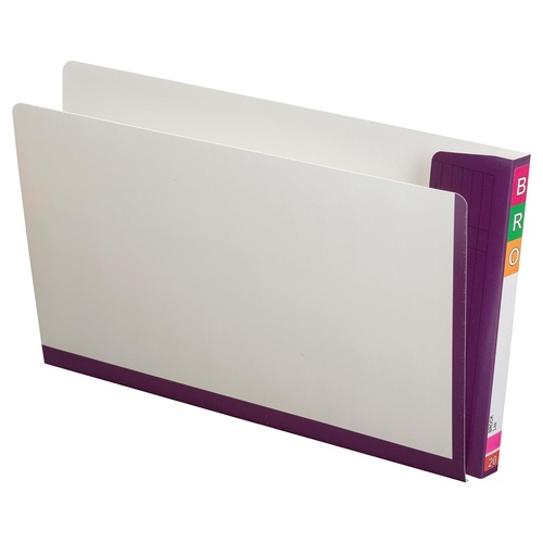 Fullvue Shelf Lateral File White Avery 165715PUR Purple Tab & Spine box 100 Foolscap