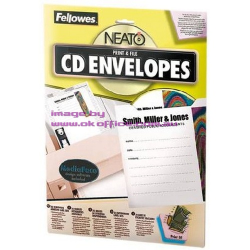 CD DVD Envelope kit Fellowes 99969 - pack 30 
