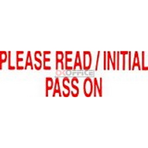 Stamp Pre-inked PLEASE READ - initial pass on Red 1560 5015602 Xstamper - each 