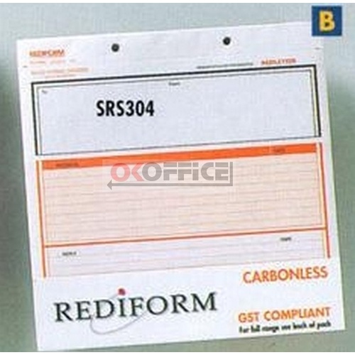 Rediform Triplicate Rediletter snap set SRS304 - pack 50 