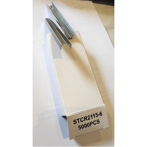 Staples  STCR2115  6mm 1/4 B8 box 5000 Bostitch GENERIC White Box fits Bostitch power crown