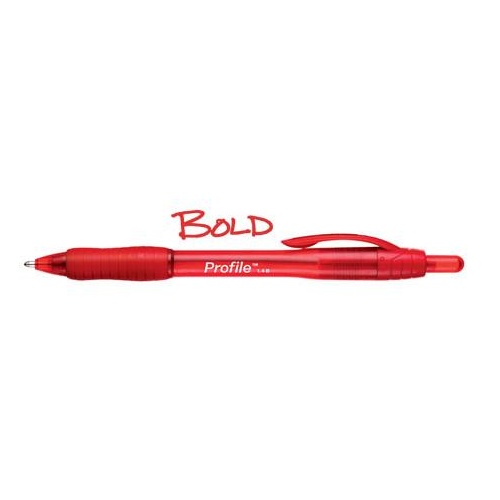 Pen Papermate Profile RT Bold Red 1.0 Box 12 2116785