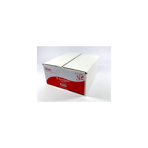Envelope 110x220 DL [PnS] [Sec] box 500 STAT 31611 White Retail Packaged