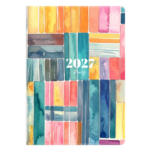 Diary 2027 Upward 3426 B6 Week To An opening Wire O Bound FASHION PVC Cover 176x125 PAGE SIZE