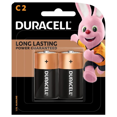 Battery C 2 Duracell Coppertop - pack 2 MN1400B2 DU02302
