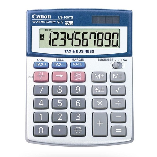 Calculator 10 digit Canon LS100TS DeskTop #CLS100TS