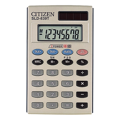 citizen calculator rate