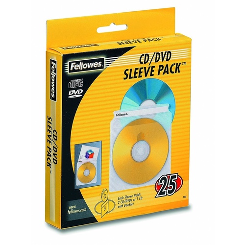  Fellowes 100 Pack CD DVD Paper ENVELOPES (90691