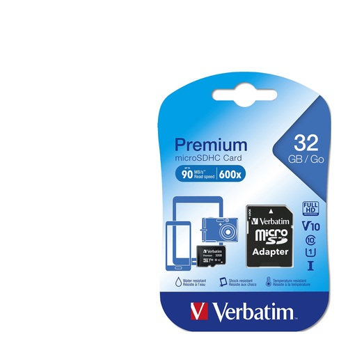 Memory Card Verbatim SD MICRO  32GB SDHC #44083(***micro***) ** THE SMALL ONE microSD