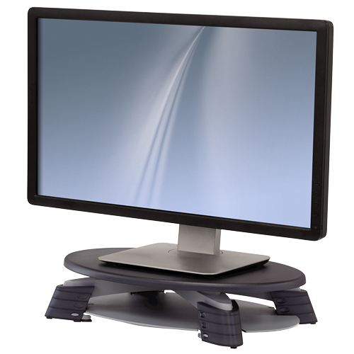 Monitor Riser Swivel LCD/TFT Fellowes 9145015 three fixed height positions 76mm-114mm